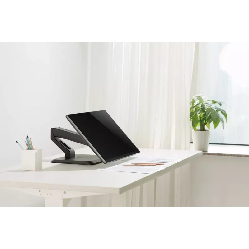 Vollbeweglicher Touchscreen-Tischständer GEMBIRD MS-D1ST-01 für 17–32 Zoll Displays, schwarz, VESA 75x75–100x100, maximale Belastung 10 kg