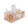 Schreibtisch-Organizer DeLOCK 18341 Transparent Braun Kunststoff 145x250x85mm