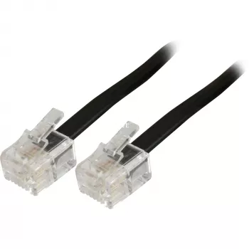 Modulares Telefonkabel Goobay 50317 RJ-11 RJ-11 3 m schwarz