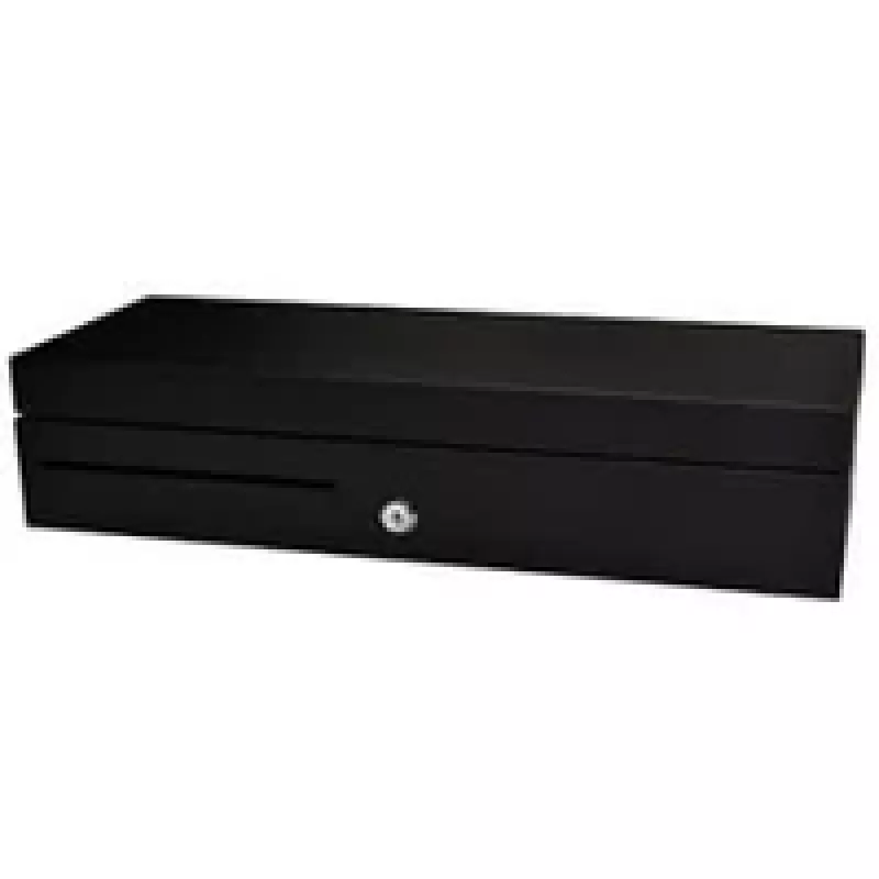 460 MM Flip Lid Drawer Schwarz Kunststoff Insert W Mlock Lid Cable