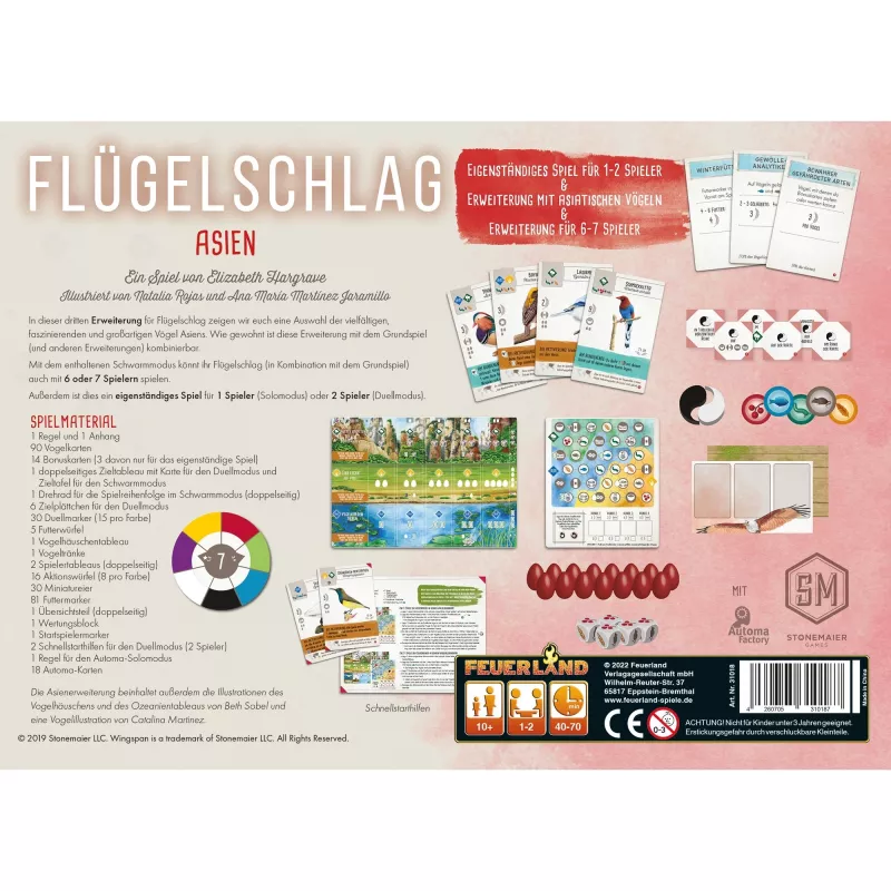 Wingspan: Asien-Expansion, Brettspiel-Erweiterung