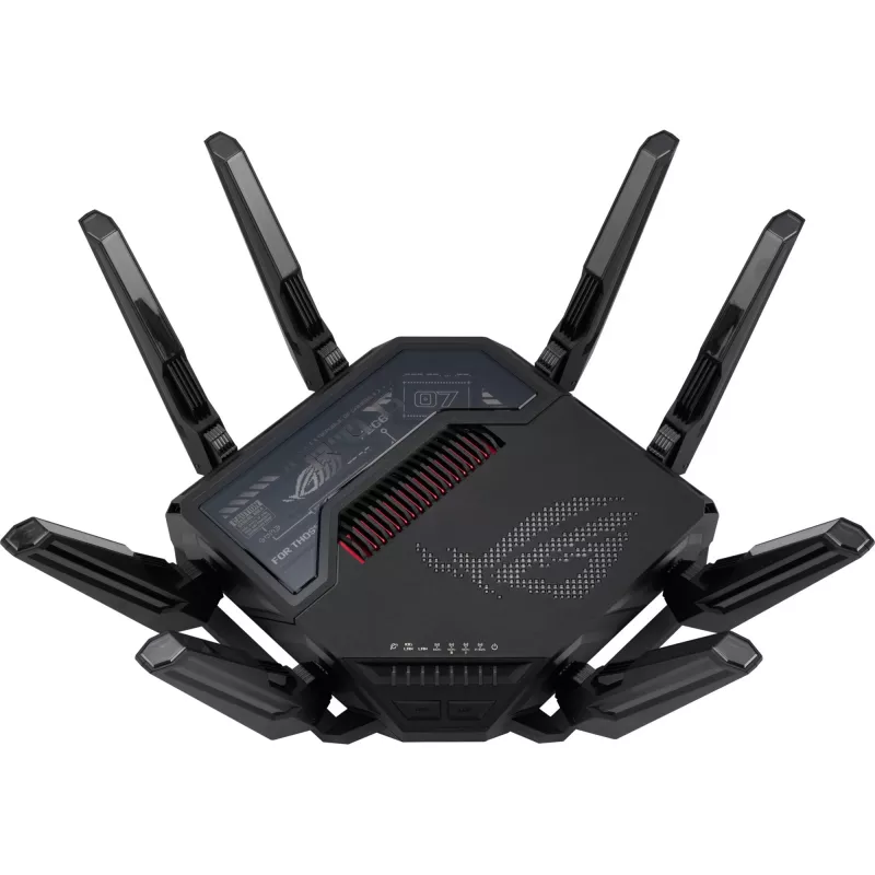 ASUS ROG Rapture GT-BE98 Wireless-Router 10 Gigabit Ethernet Quad-Band (2,4 GHz / 5 GHz-1 / 5 GHz-2 / 6 GHz) Schwarz