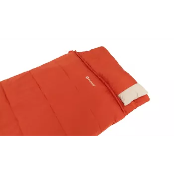 Schlafsack Outwell Contour Lux rechteckig für Erwachsene, Polyester, 2200×850 mm, max. Körpergröße 190 cm, rot