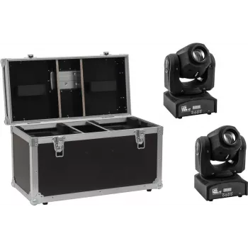 LED-Spot-Set EUROLITE TMH-17 2x mit Koffer – professionelles LED-Beleuchtungskit, 2 Scheinwerfer, Tragekoffer