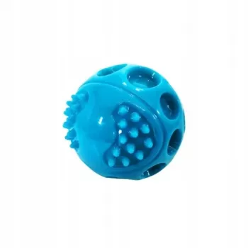 Hundespielzeug Hilton Squeak Ball 6,3 cm – Quietschball aus Gummi, 1 Stück, blau, für alle Rassen