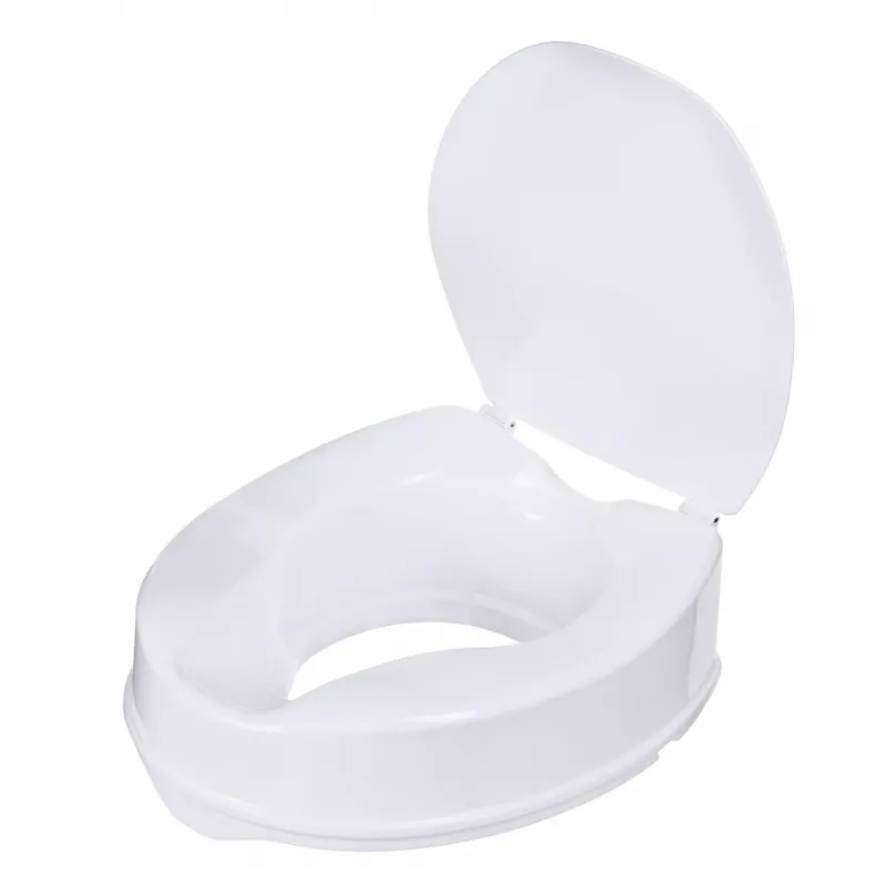 ActionMED NT10AM Toilettensitzerhöhung mit Deckel, 10 cm