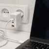 Ladegerät QOLTEC 100W GaN USB-C Dual PD 5–20V 1,5–5A, 2×USB-C
