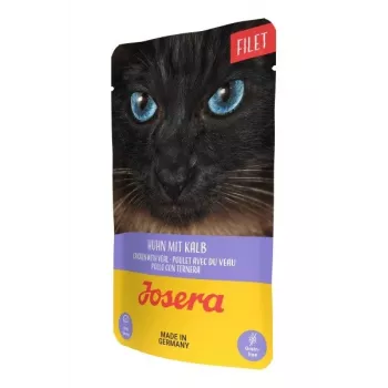 JOSERA Hühnerfilet mit Kalb - Nassfutter für Katzen - 70 g