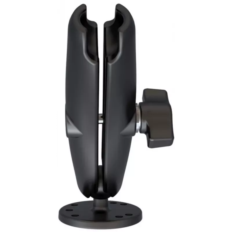 RAM Mounts Doppelsteckarm mit runder Platte schwarz 294,8 g