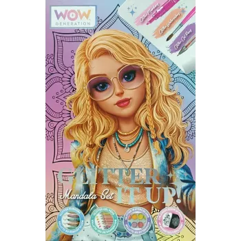 Kreatives Malset Kids Euroswan WOW00084 — Mandala-Glitzer-Kit für Kinder