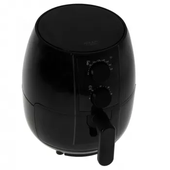 Heißluftfritteuse Adler AD 6312 — 2,5 L, 1600 W, schwarz, 80–200 °C, 60-Minuten-Timer