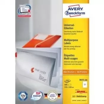 Selbstklebeetiketten Avery 3655-200