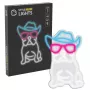 Neon Lights MANTA SNL114MT Bulldog mit Brille Neonschild