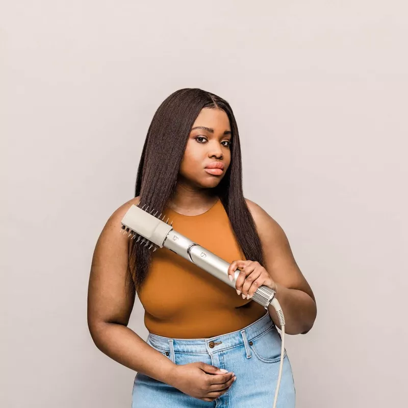 Shark FlexStyle 5-in-1 Air Styler & Haartrockner mit Auto-Wickel-Lockenwicklern, Flachbürste, Ovalbürste, Düsenaufsatz, Diffusor, Aufbewahrungstasche, ohne thermische Schäden