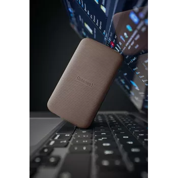 SSD-Festplatte Intenso 1 TB Extern USB Type-C 3.2 Gen 2 Braun