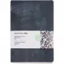 MIQUELRIUS Notizbuch Steinpapier 14,2 x 20,5 blanko, schwarz Hardcover 50 Seiten (A821990)