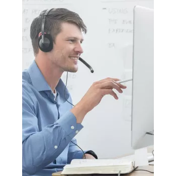 Koss CS200i Headset Kabelgebundenes Kopfband Büro/Callcenter Schwarz