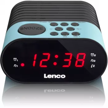 Uhrenradio Lenco CR-07 Schwarz Blau