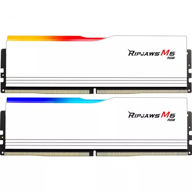 DIMM 32 GB DDR5-6000, Arbeitsspeicher weiß, F5-6000J2836G16GX2-RM5RW, Ripjaws M5 RGB, INTEL XMP