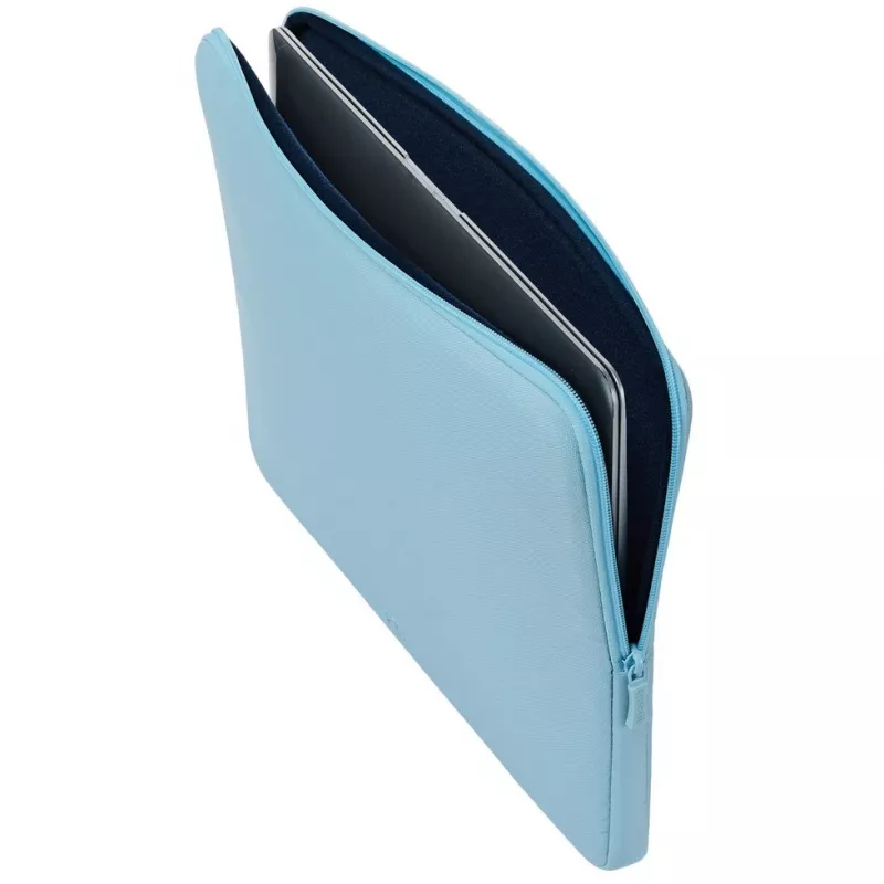 Laptophülle Rivacase Riva Szuzuka 15,6 Zoll Pastellblau, gepolsterte Schutzhülle