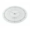 NeXtime Uhr 8125 Fancy Round, Ø43 cm, Wand, Weiß/Silber