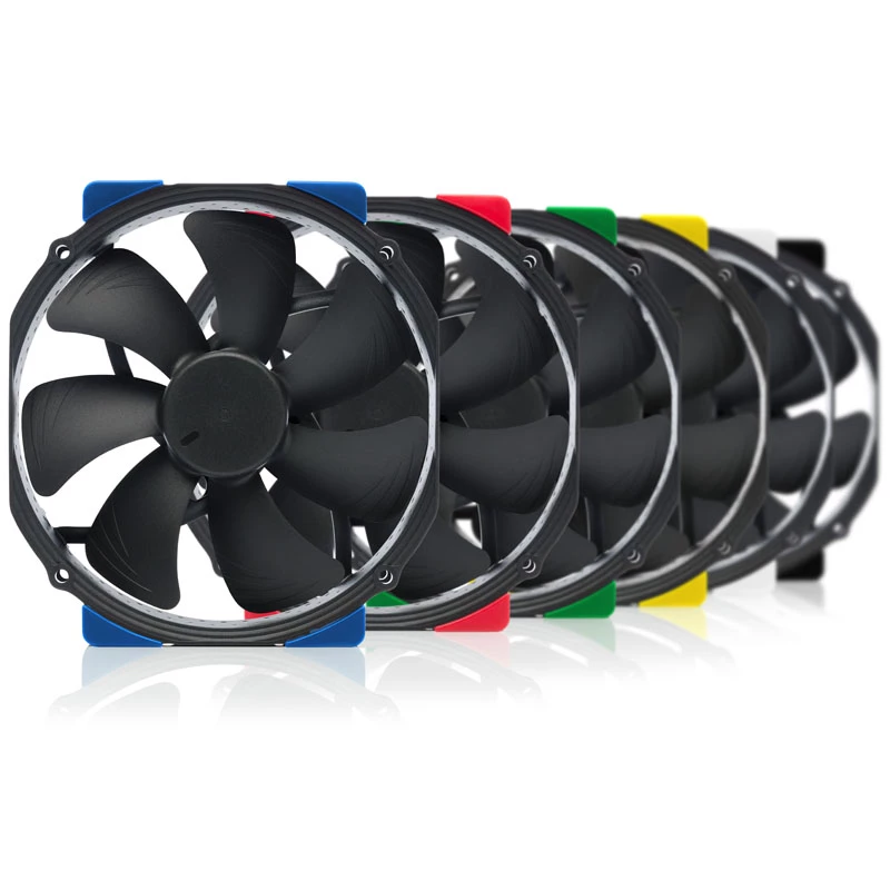 Computergehäuselüfter Noctua NF-A15 HS-PWM chromax.Schwarz.swap 150 mm, PWM, 300–1500 RPM, 140.2 m³/h, 24.6 dB