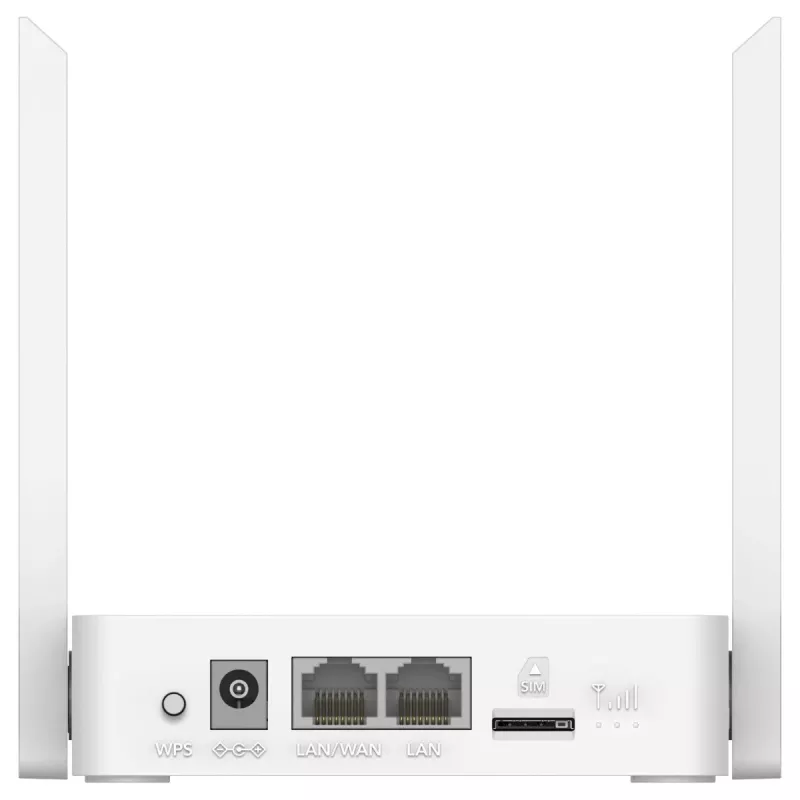 Tisch-WLAN-Router Cudy LT300_EU – 300 Mbit/s, Single-Band 2,4 GHz, NanoSIM, 1 WAN, 4 LAN-Ports