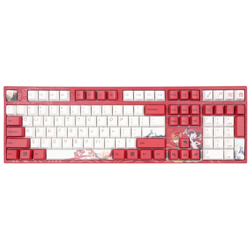 Varmilo VEA108 Koi Gaming-Tastatur, MX-Brown, Weiße LED - US-Layout