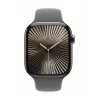 Watch Series 10 GPS + Cellular 46 mm Natural Titanium Gehäuse mit Stone Grey Sport Armband - S/M