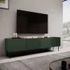 4D RTV-Schrank ONDA 200x40xH54.35 grün (stehend oder wandmontiert)