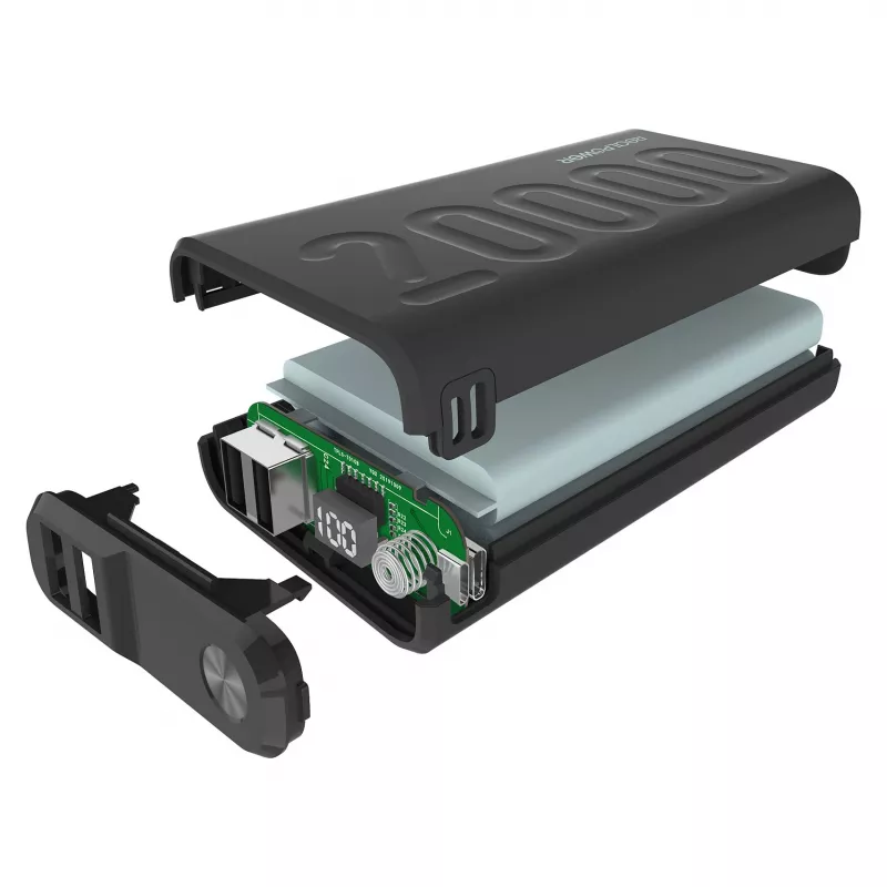 Powerbank RealPower PB-20000 PD schwarz (323369)
