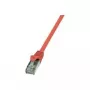 Logilink - Patchkabel - RJ-45 (M) zu RJ-45 (M) - 7,5 m - foliengeschirmtes, ungeschirmtes Twisted-Pair (F/UTP) - CAT 5e - rot (CP1084S)