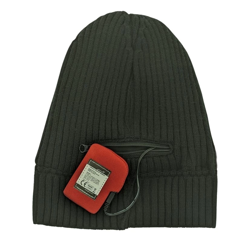 Glovii GC2B beheizte Mütze mit Akku – Polyester schwarz