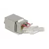 Keystone-Modul DELOCK 86404 – RJ-45 silber, 38,5 × 22,3 × 17,3 mm