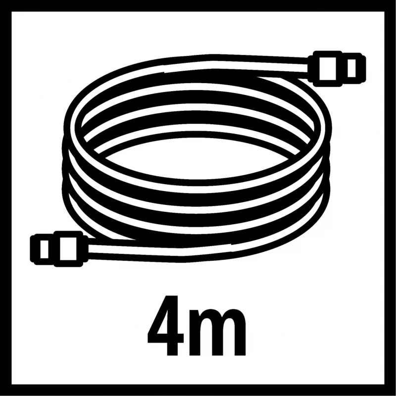 Hose Einhell 41.394.10 4 m 8 bar Rot