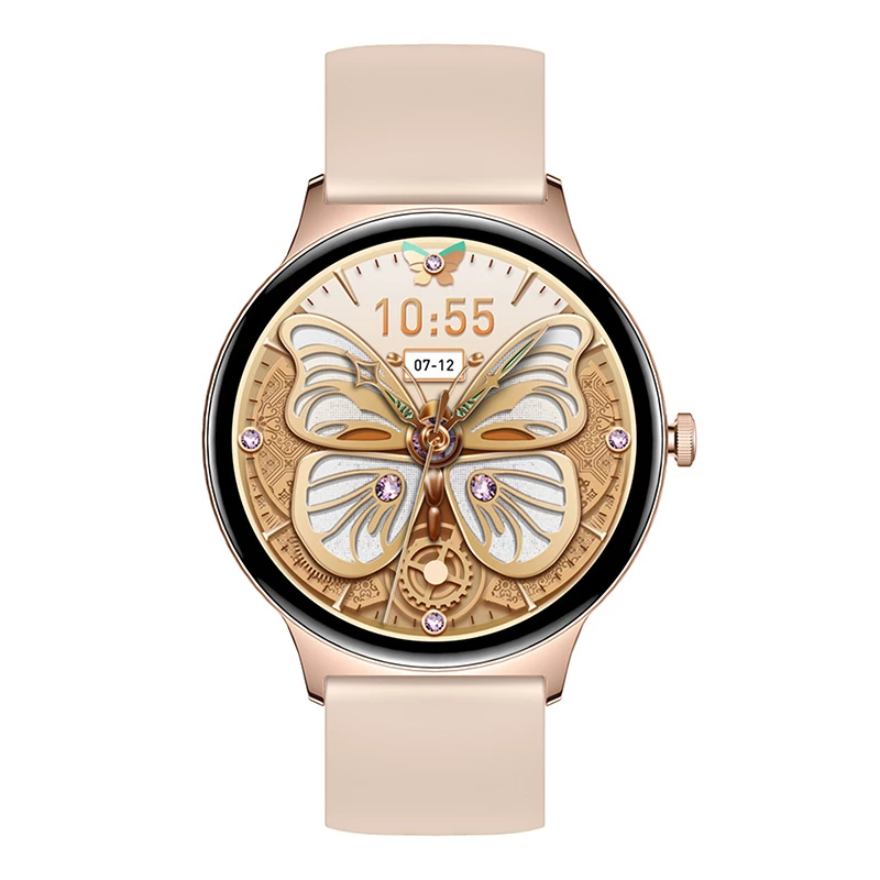 Smartwatch Colmi V89 Gold mit Bluetooth und Herzfrequenzmesser