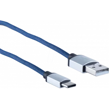 USB-Kabel ShiverPeaks BS14-50030 2m USB A USB C Blau