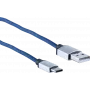 USB-Kabel ShiverPeaks BS14-50030 2m USB A USB C Blau