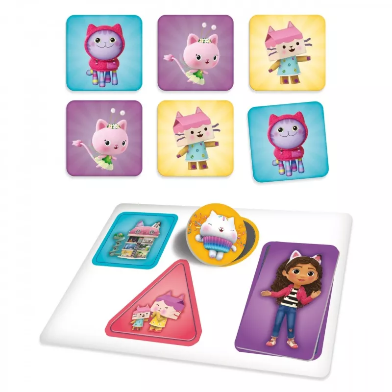 Aktivitätstisch für Kinder Lisciani Biurko z grami - Koci Domek Gabi, interaktiver Lerntisch