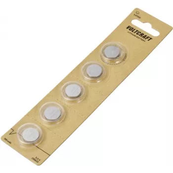 Voltcraft Knopfzelle CR 1632 3 V 5 Stück 130 mAh Lithium VC-11888235 (VC-11888235)