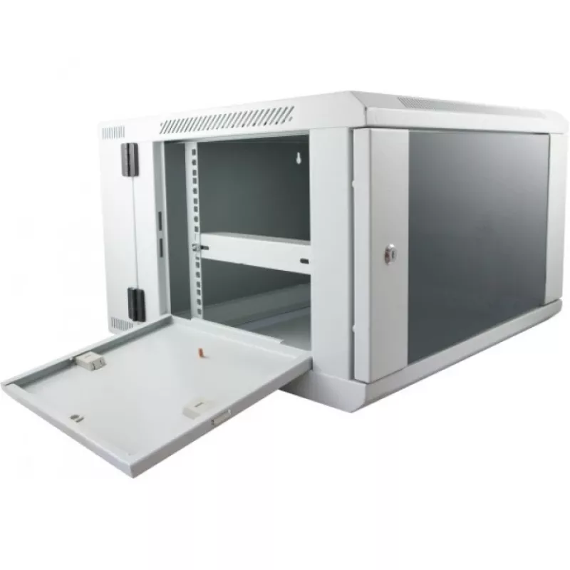 Rack-Schrank ALLNET SMB6612 Grau 33 kg, Server-/Netzwerkgehäuse, kompakter Standschrank