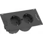 Bachmann DUE - 2 m - 2 AC-Ausgänge - Innenbereich - Kunststoff - Schwarz - 141 mm