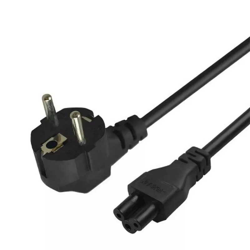 Stromkabel Savio Strom IEC 60320 C5 CEE 7/7 3 m Schwarz C5-Kupplung Typ C