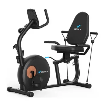 MERACH MR-S23B1-EU Liege-Ergometer (schwarz)