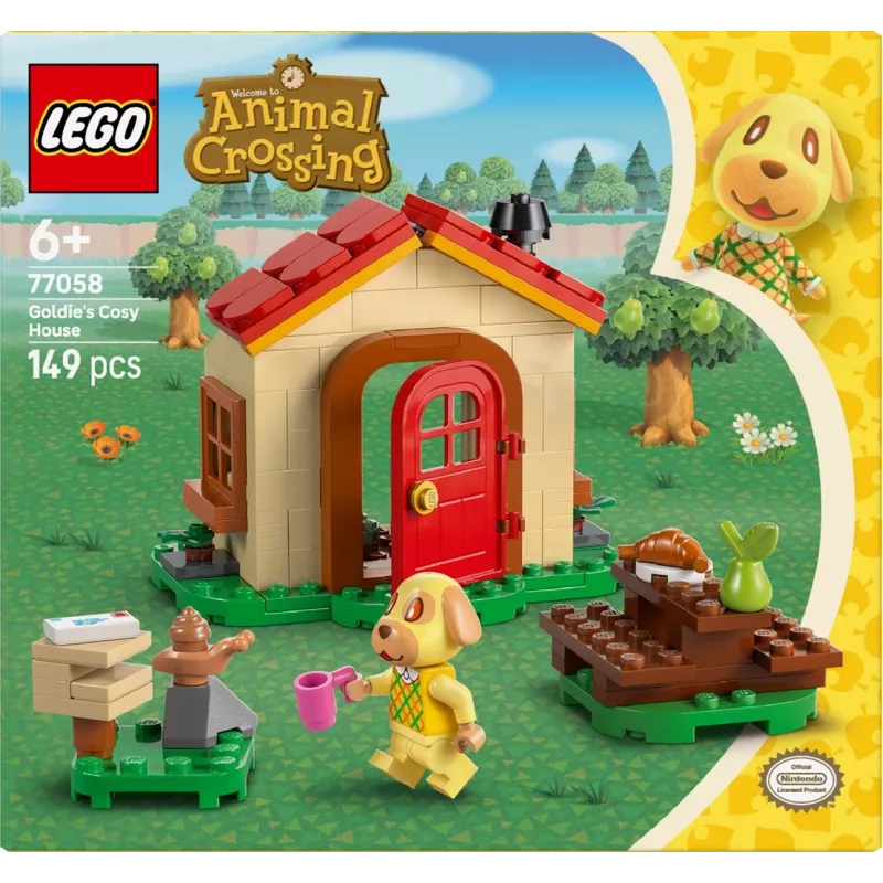 Konstruktionsspielzeug LEGO Animal Crossing Gemütliches Haus 77058, 149 Teile, 1 Minifigur, Größe 120×90×70 mm