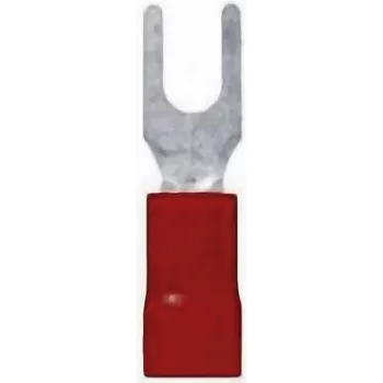 LappKabel Gabelkabelschuh 0,5 mm² 1,5 mm² Lochdurchmesser=4,3 mm teilweise isoliert Rot 63105050 100 Stück (63105050)