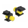 Keystone-Modul DELOCK 86851, flacher FC-Stecker, schwarz, 16,5×24×21,8 mm
