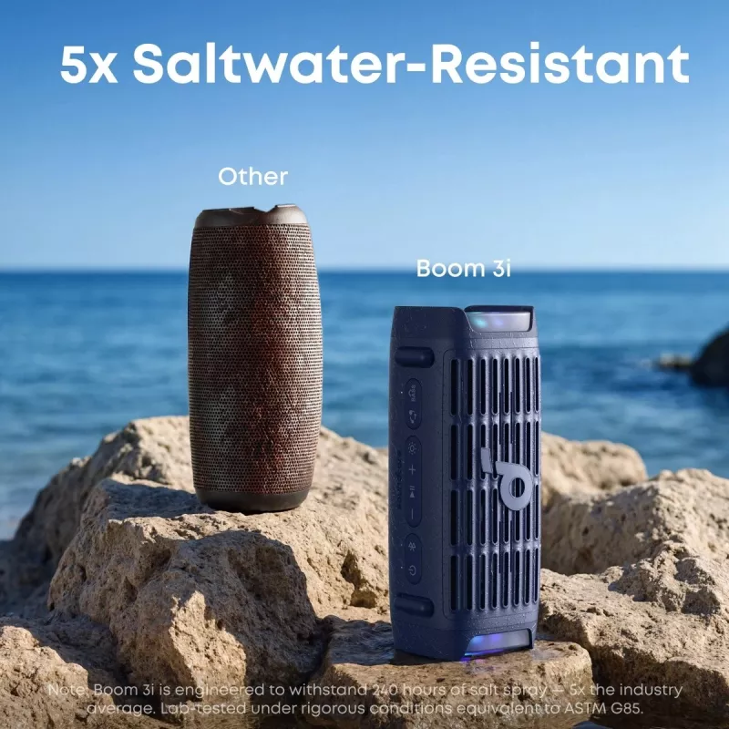 Tragbarer Bluetooth-Lautsprecher Anker Soundcore Boom 3i – 50 W, wasserdicht, batteriebetrieben