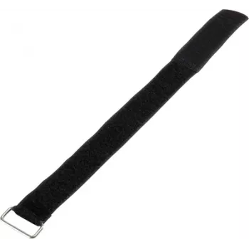Klettband Basetech 98001c376 — 400 mm × 30 mm, schwarz
