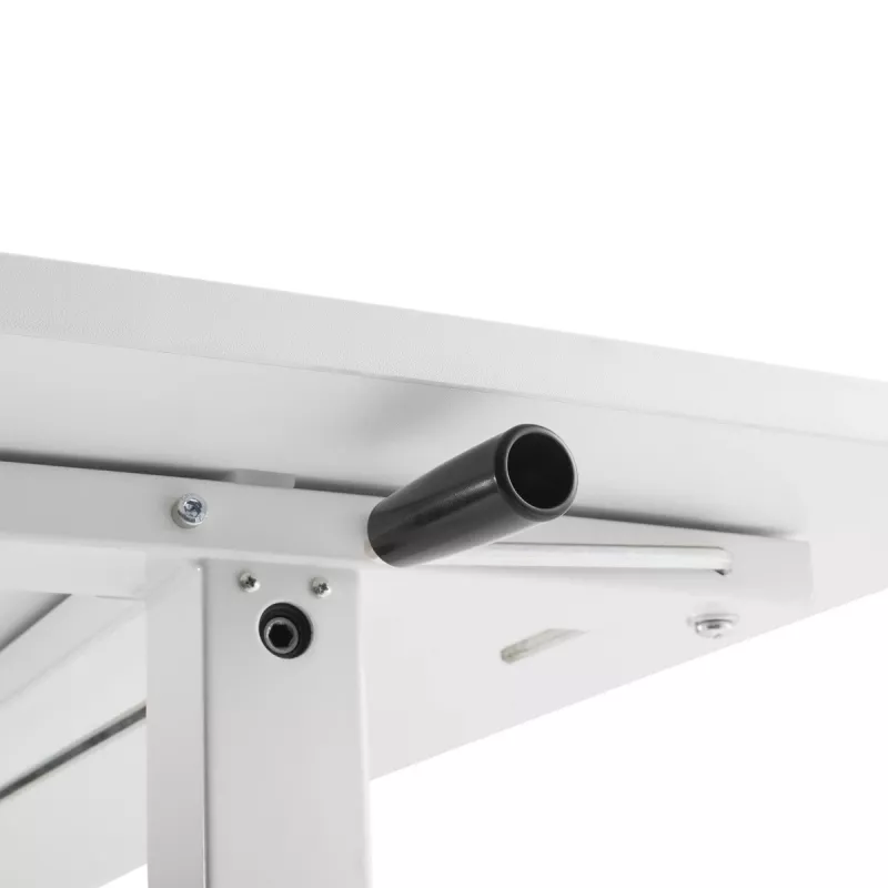 Manuell höhenverstellbarer Schreibtisch Ergo Office, max. 40 kg, max. Höhe 117 cm, mit Tischplatte für Arbeiten im Stehen und Sitzen, ER-401 W